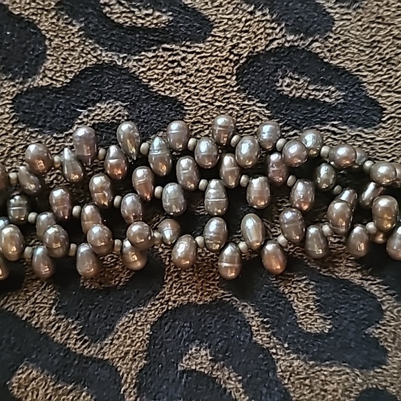 J. FORKS DESIGNS 75 CT ROYSTON TURQUOISE & PEACOCK FRESHWATER PEARL NECKLACE! - Picture 5 of 11